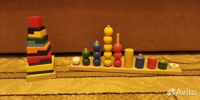 Развивающие деревянные игрушки для малышей