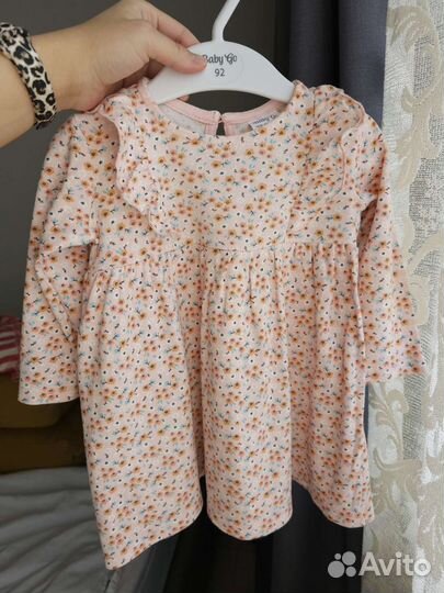 Летнее платье на девочку 92