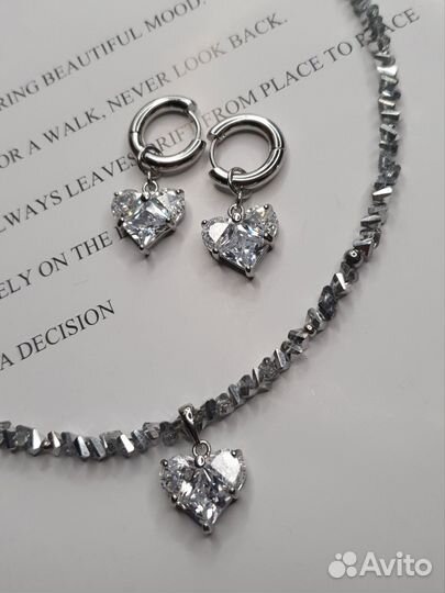 Серьги с цирконами