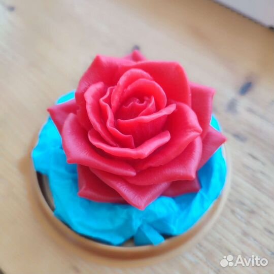 Мыло ручной работы роза в куполе