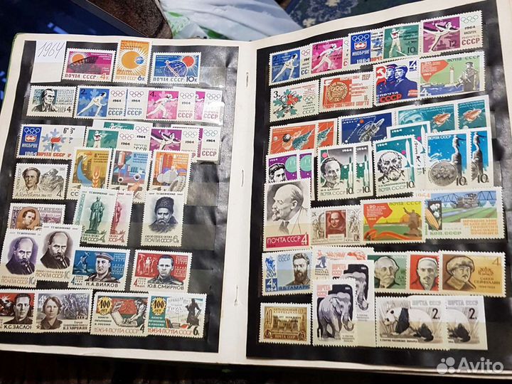 Чистые почтовые марки СССР 1963 64-65 год
