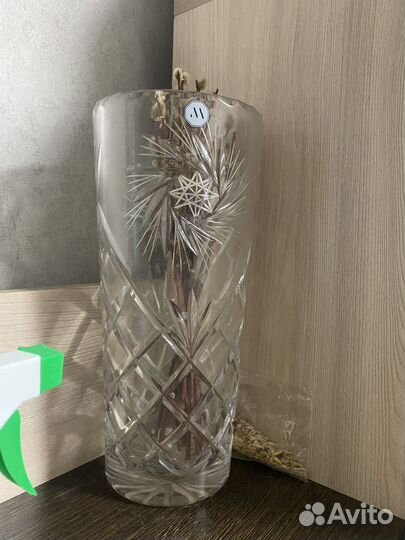 Ваза хрустальная