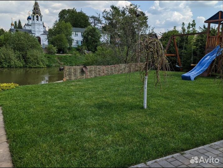 Рулонный газон доставка укладка