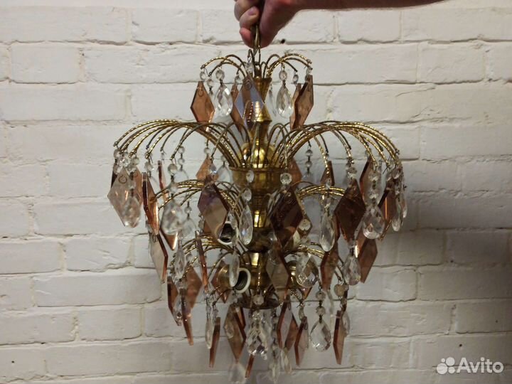 Хрустальная люстра СССР Брызги шампанского. Каскад