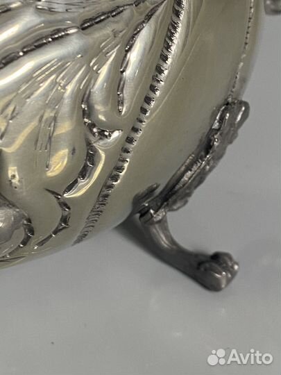 Чайник олово серебрение винтаж Италия