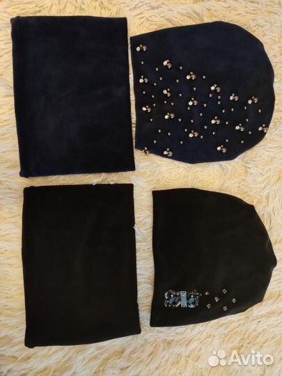 Шапка и снуд женский