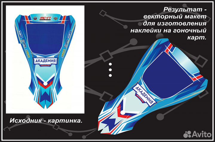 Перевести в вектор Векторизация Отрисовка логотипа