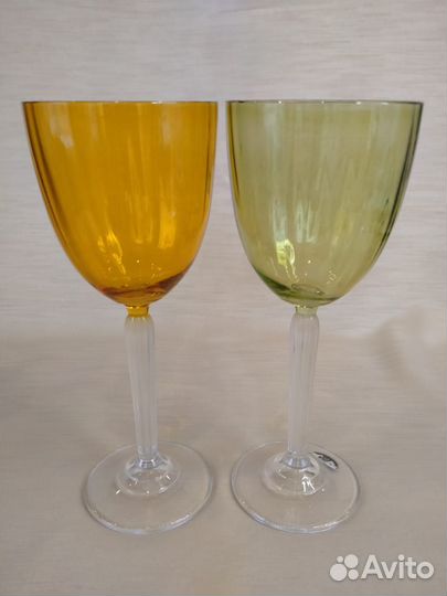 Фужеры цветное стекло Богемия