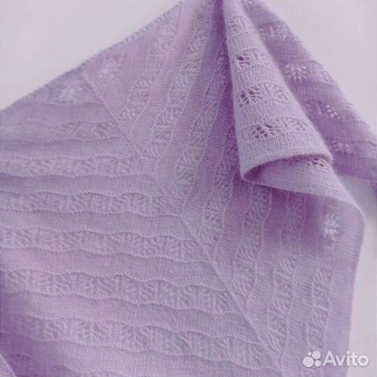 Шаль, бактус, косынка. Из кидмохера, пуха норки