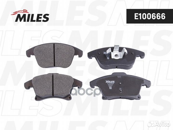 Колодки тормозные передние (Смесь Semi-Metallic