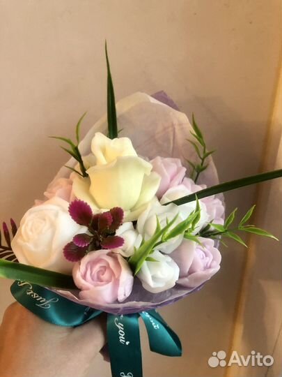 Мыльный розы букетом