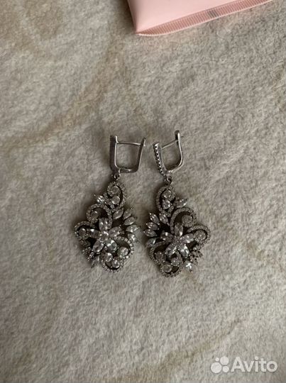 Серьги серебро 925