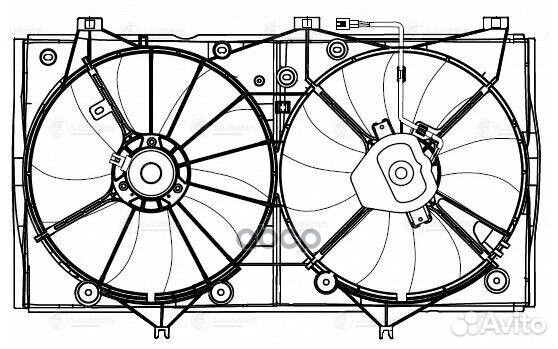 Крыльчатка с эл.мотором toyota camry (07) 2.4i