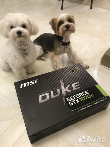 Видеокарта MSI GeForce GTX 1070ti Duke