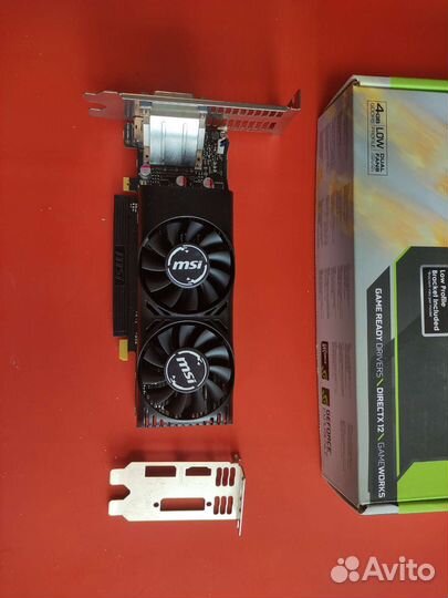 Видеокарта MSI GTX 1050 Ti LP 4Гб