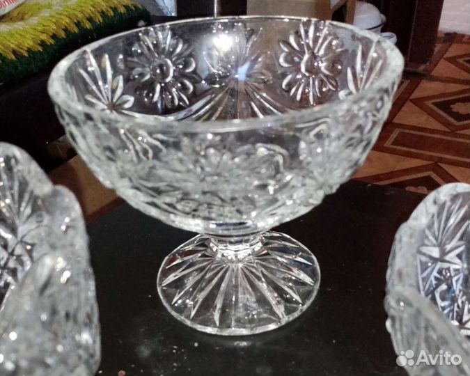 Вазы хрустальная СССР, 5штук