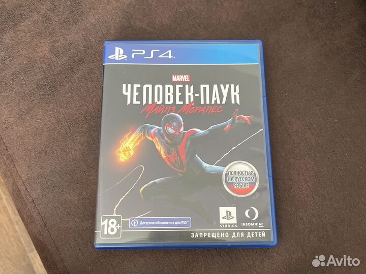 Человек паук Майлз Моралес ps4 диск