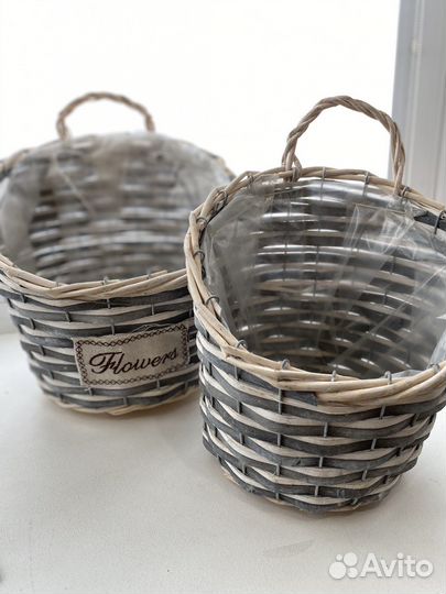 Корзина плетеная для цветов