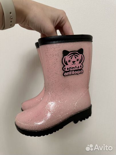 Резиновые сапоги для девочки 23 размер