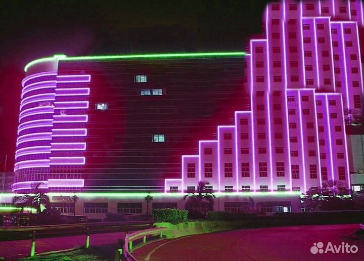 Гибкий Неон 10W 220V IP67 18*21мм RGB 50м катушка