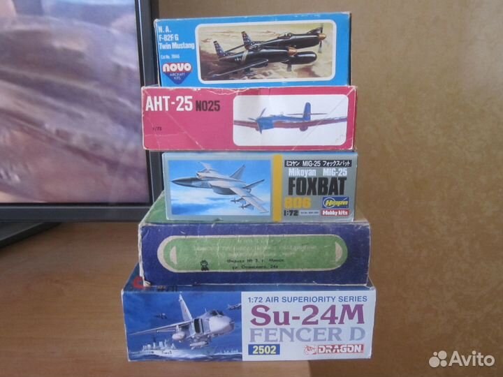 Продаются сборные модели самолетов 1/72, 1/48