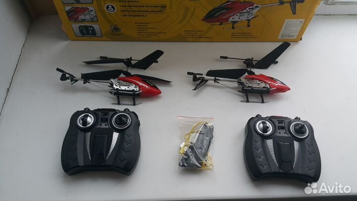 Вертолеты на пульте mioshi IR-107 за 2шт