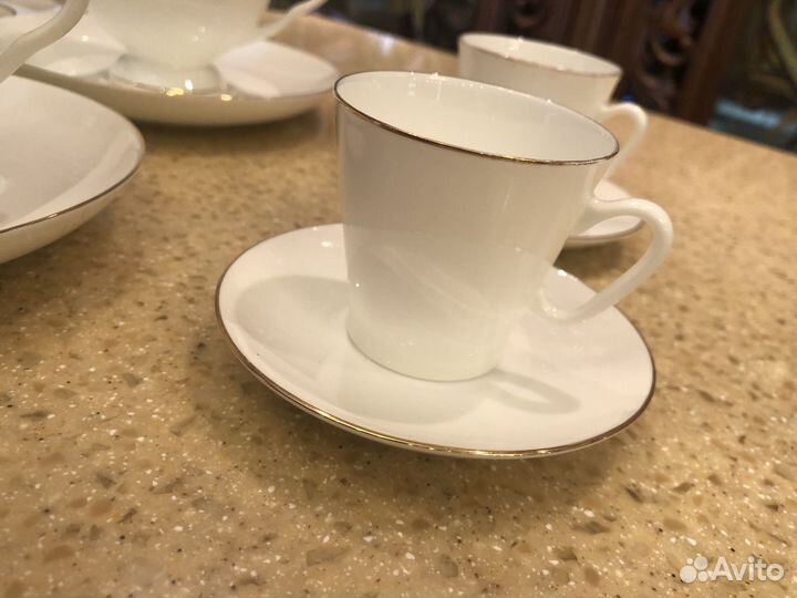 Чайные и кофейные пары,фарфор, лфз