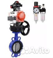 Затвор дисковый поворотный DN.ru 316L-316L-epdm Ду80 Ру16, нержавеющая сталь 316L, уплотнение - epdm