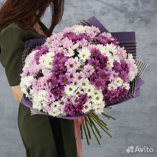 Хризантема. Букет хризантем. Цветы с доставкой