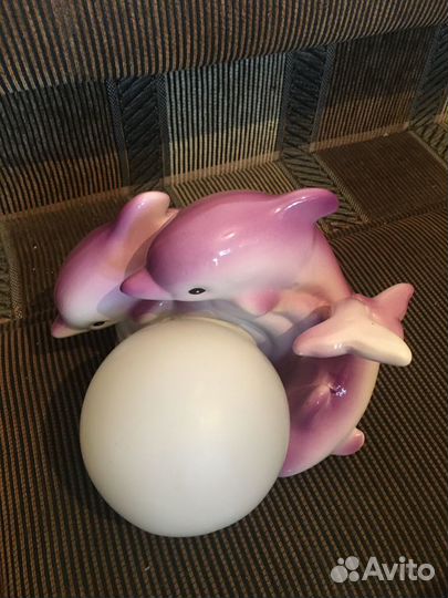 Светильник настольный Дельфины