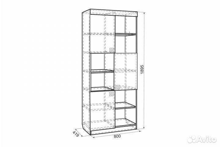 Детский стеллаж для книг игрушек