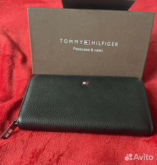 Мужской кошелек портмоне кожаный Tommy Hilfiger