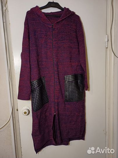 Кардиган женский бордовый