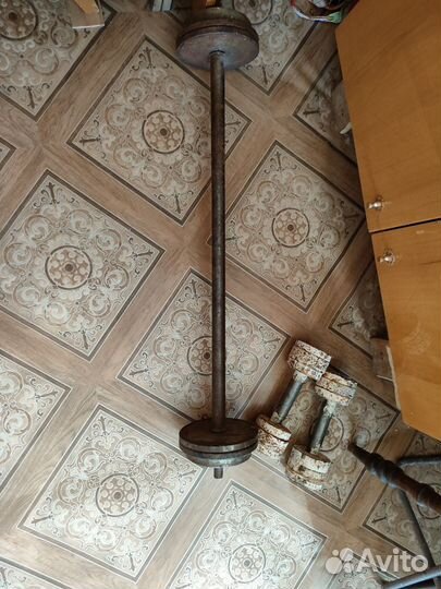 Штанга гриф блины, гантели