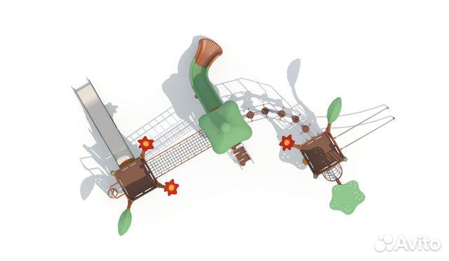 Большая детская игровая площадка на заказ