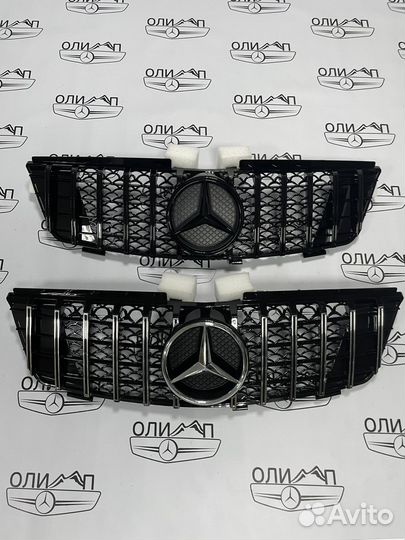 Решетка радиатора на Mercedes ML W164 дорест