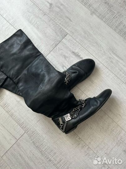 Ботфорты сапоги кожа 41