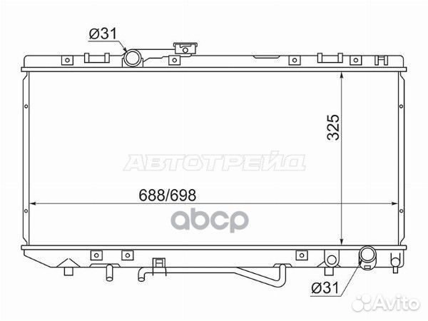 Радиатор Toyota Carina ED 89-93 / Celica 89-93