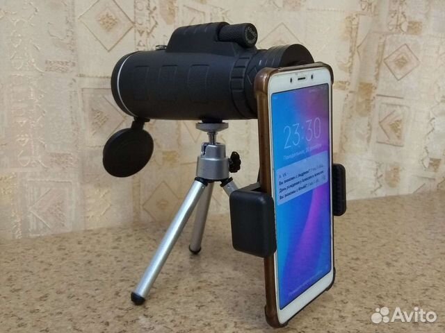 Монокуляр со штативом и держателем телефона