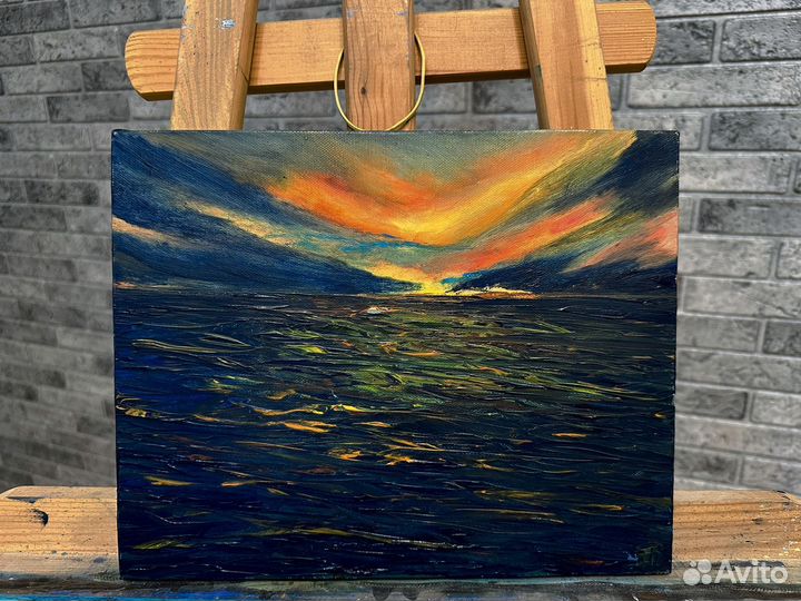 Картина маслом на холсте пейзаж
