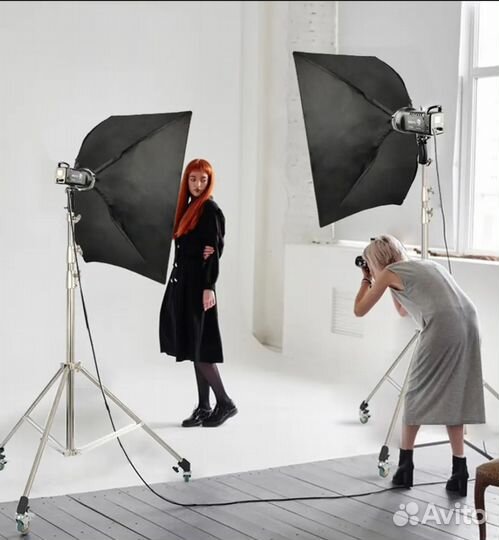 Комплекты: видеосвет 100Вт + софтбокс или октобокс