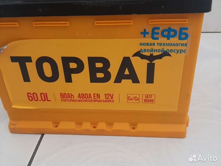 Аккумулятор бу topbat 60 Ah