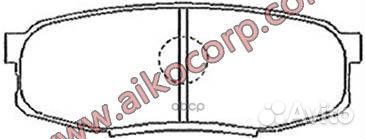 Колодки задние toyota LC 200 (2007-2010) PF1542