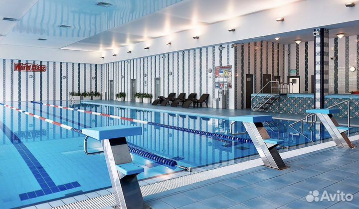 Абонемент в фитнес клуб с открытым бассейном