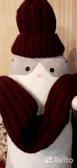 Комплект шапка и снуд женский