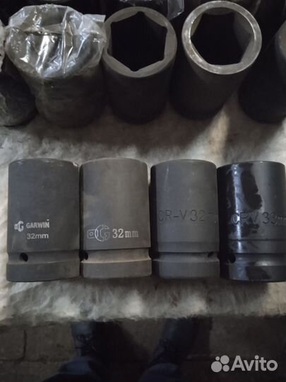 Головки 32 мм ударные, усиленные