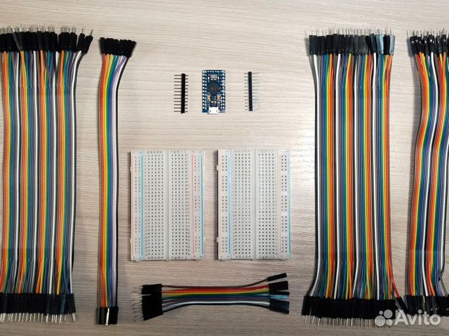 Arduino Pro Micro + плата и пермычки купить в Москве | Электроника | Авито