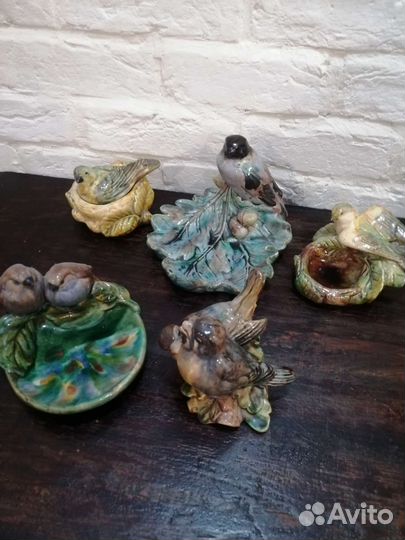 Статуэтки СССР Гжель, схф-1 птицы