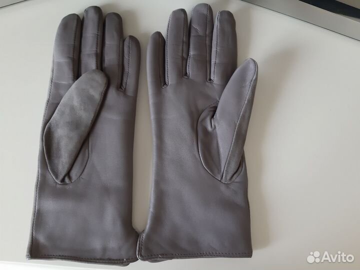 Перчатки женские кожаные