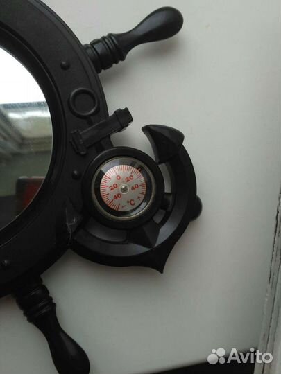 Зеркало штурвал в морском стиле